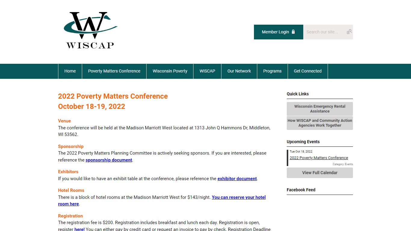 2022 Poverty Matters Conference - WISCAP